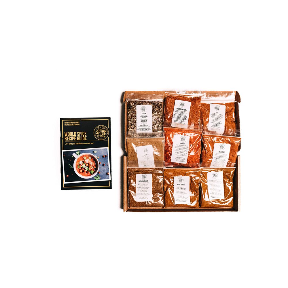 Spice Kitchen World Spice Blends & BBQ Rubs Premium Cooking Spice Collection