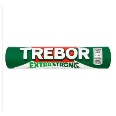 Trebor Extra Strong Peppermint Mints Roll 41.3g x Case of 40