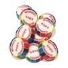 100 Rainbow HAPPINESS LOVE LAUGHTER wrapped rock candy sweets Pink Lemonade Flavour - suitable for vegans view 1