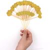 Confetti! 40-piece Heart Cupcake Toppers - Adorable Love-Themed Decorations for Valentine's Day, Weddings, Bridal Showers, Birthdays, and More! - Gold view 2