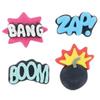 Baked with Love - Handmade Edible Sugar Cupcake Decorations, 10 Pieces - Superhero Sugar Pipings, Multicolour view 2