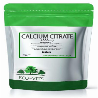 Calcium Citrate 1000mg 365 Tablets, Supports Bone Strength, Teeth Health, Muscle Function, Heart Wellness & Daily Calcium Intake