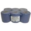 Blue Centre Feed Paper Roll - 2 Ply, 6 Pack | Strong, Absorbent Cleaning Towel for Kitchen, Industrial & Commercial Use | Embossed Wipe Tissue for Dispensers view 1