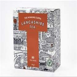 Lancashire Tea 80 Teabag Box by Lancashire Tea. Price is for a Pack of 2