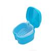 Denture Box PP Material False Teeth Storage Case Cleaning Tools with Filter Portable, Reducing Bacterial Growth(Light Blue) view 1