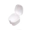 Denture Box PP Material False Teeth Storage Case Cleaning Tools with Filter Portable, Reducing Bacterial Growth(White) view 1