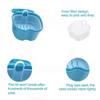 Denture Box PP Material False Teeth Storage Case Cleaning Tools with Filter Portable, Reducing Bacterial Growth(White) view 3