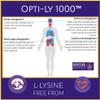 L-Lysine 1000mg - XL Box 3 Months 90 caps Not 60 | Opti- Ly 1000 |Essential Amino Acid | Athletic Performance| Muscle Power | BP | Heart| Cold Sores| Leaky Gut| Sugar Support| Mood| Exam Anxiety view 4