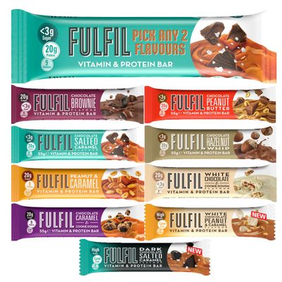 Fulfil Protein Bars - Mix Any 2 Flavours (Box of 10 Bars)