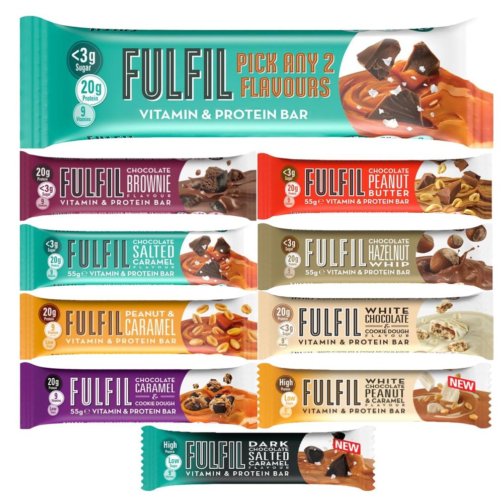 Fulfil Protein Bars - Mix Any 2 Flavours (Box of 10 Bars)