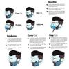 1pc Beard Shaping Tool Template, Beard Shaper Comb for Line Up & Edging, Men's Hair Hairline Symmetric Lines and Trim (black) view 3