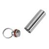 15mm Stainless Steel Pill Holder, Waterproof Key Ring Medicine Holder for Travel Camping Emergency, view 2