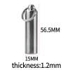 15mm Stainless Steel Pill Holder, Waterproof Key Ring Medicine Holder for Travel Camping Emergency, view 3