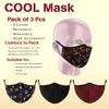 COOL Mask Unisex 3 Layer Reusable Washable Face Mask ( Pack of 3 ) view 2