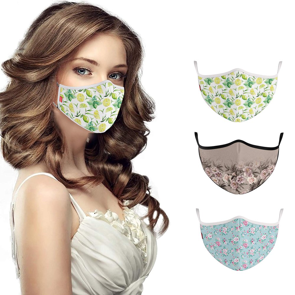COOL Mask Unisex 3 Layer Reusable Washable Face Mask ( Pack of 3 )