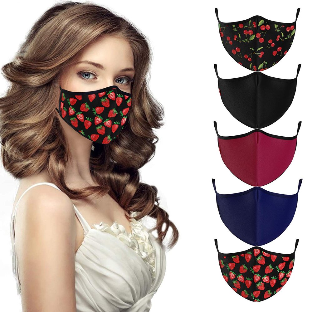 COOL Mask Unisex 3 Layer Reusable Washable Face Mask ( Pack of 5 )