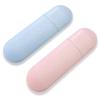 2 Pezzi Custodia per Spazzolino, Porta Spazzolino da Viaggio Portatile, per il Campeggio All'aperto, i Viaggi e L'archiviazione Domestica (pink, blu) view 1