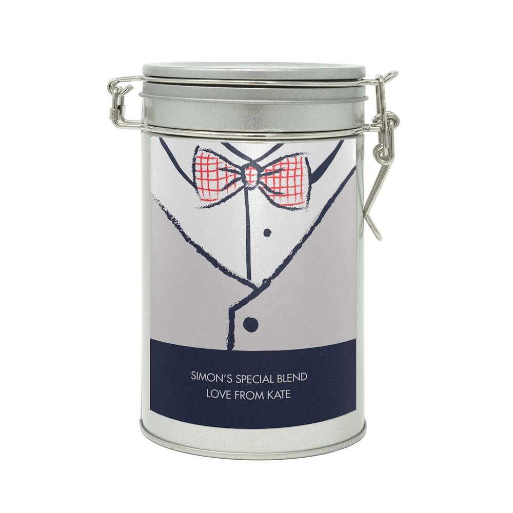 Sistir, Bow Tie Design Coffee Gift in A Tin. Ideal for Coffee Lovers. Choice of 4 Fun Labels. 100% Arabica Grounds, Roasted and Packed in The UK. 150g