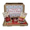 Treasured Forever Tea - Hug in a Box, Letterbox Gift, Cheer up, Pick me up, Hamper Gift, Thinking of You, Thank You (Blue Floral - Tea Box) view 1