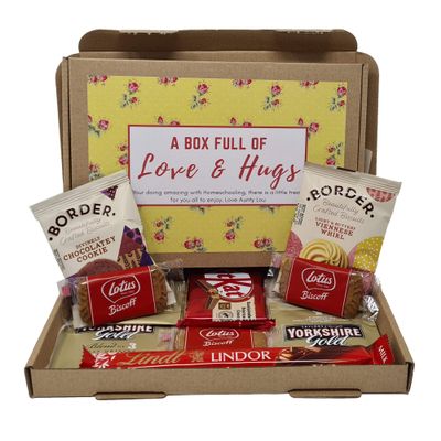 Treasured Forever Tea - Hug in a Box, Letterboxgift, Cheer Up, Pick Me Up, Hampergift, Gift for Friend, Thinking of You, Thank You (Yellow Floral - Tea Box)