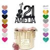 121. Violin Cake Topper, Glitter, Cake Decoration, Premium view 1