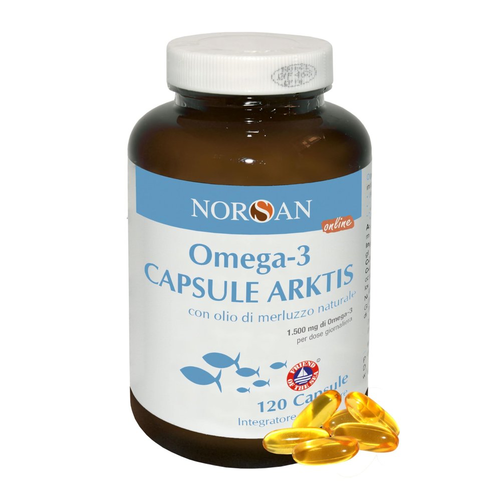NORSAN Premium Omega 3 Cod Oil Capsules high-dose - 1,500mg Omega 3 per Serving - Over 4000 Doctors Recommend NORSAN - 100% Natural Wild-Caught, no unpleasant Fishy burping