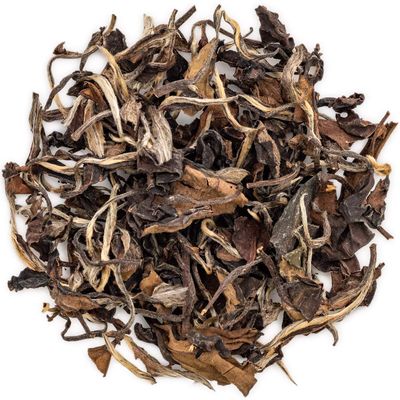 oriarmcha Chinese Shou Mei Aged Tea Loose Leaf 500g (Pack 0f 4) - Fuding White Tea Shoumei Long Life Eyebrow - 1st Grade - Brew Hot or Iced Tea