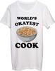 World's Okayest Cook Cereal Bowl Men's T-Shirt bnft Small White view 1