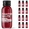 Fighter Shots Ginger + Beetroot (12x60ml) | 100% Natural | Perfect Morning/Post Workout Pick Me Up | No Preservatives | Fresh & Fiery Beetroot and Ginger Shots view 1