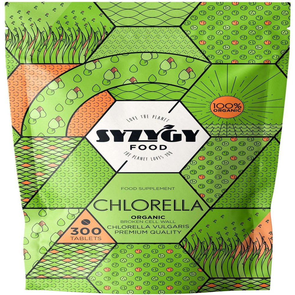 Organic Chlorella Tablets - 300x500mg - Broken Cell Wall - Vegan, Natural Source of Protein - Detox, Vegetable Protein, Satiating - B12, Vitamins, Minerals