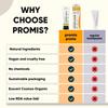 promis Paste Natural Anti-Plaque Toothpaste, No Fluoride, Xylitol, 99% Natural, Organic, Ecocert Cosmos Organic Label, Vegan, Sugar Cane Tube, Recycled Packaging view 3