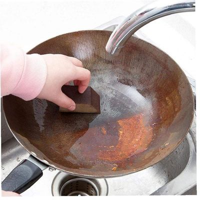 1pc Sponge Eraser Cleaning Cotton Emery Sponge for Removing Rust Descaling Clean Kitchens Heavy Duty Cleaning Tool