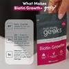 Biotin Hair Growth Supplement - 180 Vegan Tablets Enhanced with Zinc & Selenium, Hair Vitamins Complex - Biotin 10000 mcg - Hair Skin and Nails Vitamins for Women & Men UK (Packaging Design May Vary) view 2