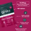Biotin Hair Growth Supplement - 180 Vegan Tablets Enhanced with Zinc & Selenium, Hair Vitamins Complex - Biotin 10000 mcg - Hair Skin and Nails Vitamins for Women & Men UK (Packaging Design May Vary) view 4