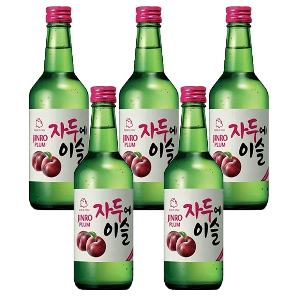 Jinro Plum Flavour Soju 350ml 13% Alc. / Vol(Pack of 5)