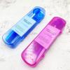 HRASY Portable Orthodontic Oral Care Kit for Braces - Interdental Brush Dental Wax Dental Floss Toothbrush Cleaning Kit(Purple) view 3