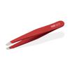 YNR Tweezers for Facial Hair Women  Stainless Steel Slanted Eyebrow Tweezer for Precision Hair Plucking, Chin, Ingrown Hair, Splinters & Tick Remover for Men & Women | (Red) view 1