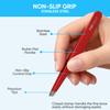 YNR Tweezers for Facial Hair Women  Stainless Steel Slanted Eyebrow Tweezer for Precision Hair Plucking, Chin, Ingrown Hair, Splinters & Tick Remover for Men & Women | (Red) view 3