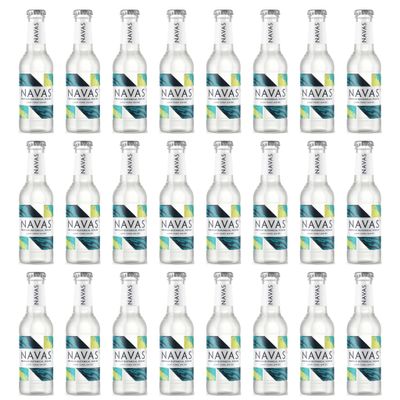 Navas Premium Light Tonic Water - 24 x 200ml - made with Cornish Spring Water