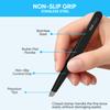 YNR Tweezers for Facial Hair Women  Stainless Steel Slanted Eyebrow Tweezer for Precision Hair Plucking, Chin, Ingrown Hair, Splinters & Tick Remover for Men & Women | (Black) view 3