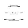 Adjustable Glasses Holder Strap,Cheeroyal Universal Rope Eyewear Retainer Glasses Chain, Anti Slip Sport Sunglasses Eyewear Retention System for Adult and Kids (23-35cm) view 2