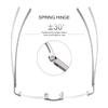 Rimless Clear Bifocal Reading Glasses Blue Light Blocking Readers for Men and Women Unisex Spring Hinge Eyewear Far and Near Dual-Use Lightweight Magnifying Anti Glare Reduce Eyestrain Eyeglasses view 3