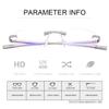 Rimless Clear Bifocal Reading Glasses Blue Light Blocking Readers for Men and Women Unisex Spring Hinge Eyewear Far and Near Dual-Use Lightweight Magnifying Anti Glare Reduce Eyestrain Eyeglasses view 4