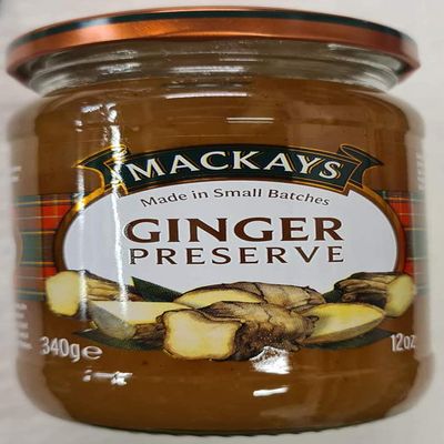 Ginger Preserve 340g. A traditional preserve, prepared with root ginger and spices.