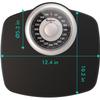 Adamson A25 Scales for Body Weight - Up to 400 LB - New - 5.3" Dial on 12.4" x 10.2" Platform - Anti-Skid Rubber Surface - Bathroom Scale Analog - Durable with 20-Year Assurance view 2
