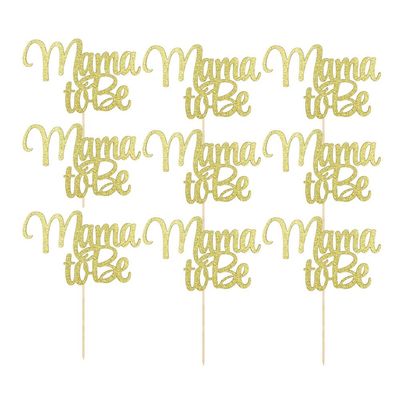 12pcs Capacillos para Cupcake Party Cake Picks Party Cake Topper Plug in Paper Cup Mother