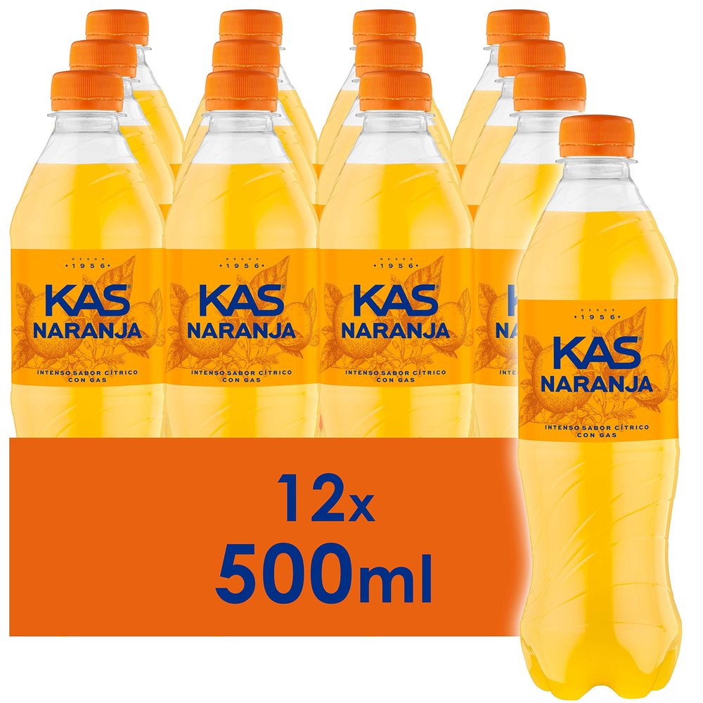 KAS Orange - Refreshing with Flavour - Bottle - 12 x 500 ml