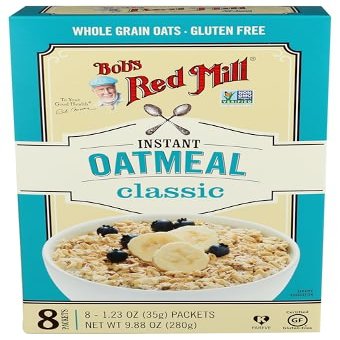 Bob's Red Mill, Instant Oatmeal Packets, Classic, 8 Packets, 35g Each