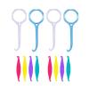 Aligner Remover Tool and Dental Elastic Rubber Bands Placers for Braces, HRASY Oral Care Accessories, 12 Pieces, Blue&White view 1