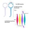 Aligner Remover Tool and Dental Elastic Rubber Bands Placers for Braces, HRASY Oral Care Accessories, 12 Pieces, Blue&White view 2